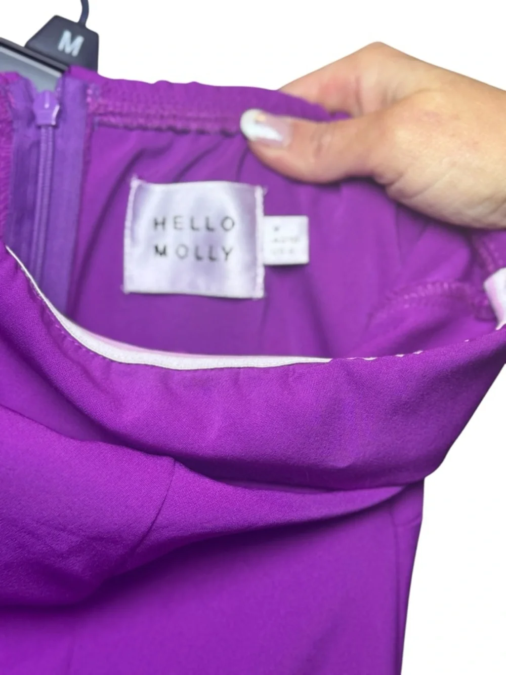 Hello Molly Purple romper mini skirt dress - Picture 4 of 8